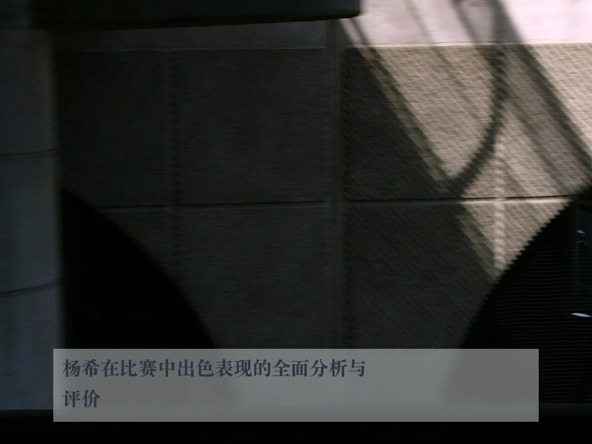 杨希在比赛中出色表现的全面分析与评价